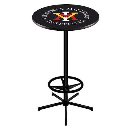 Holland Bar Stool Co 42" Black Virginia Military Institute Pub Table L216B4228VAMilI